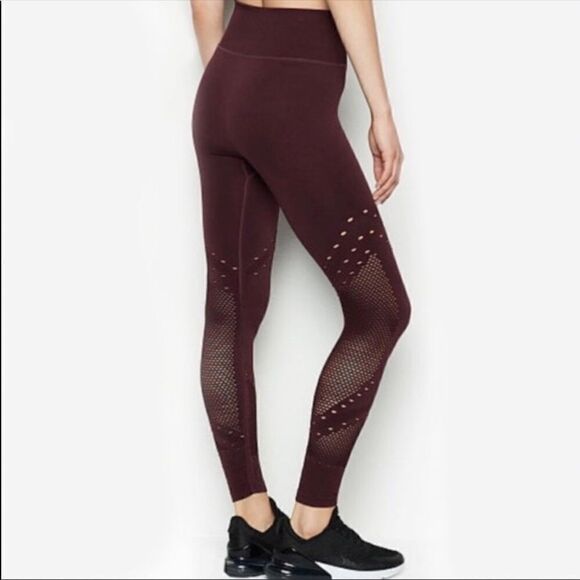 VICTORIAS SECRET High Rise 7/8 Perforated Yoga Seamless Sport Tight Leggings-S - Picture 2 of 10